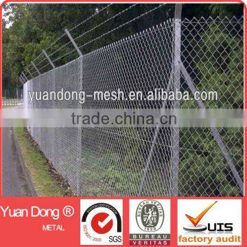 High-security & colorful used chain link fence top barbed wire