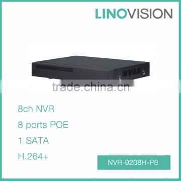 8 Channel Compact 1U 8PoE Lite Network Video Recorder