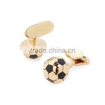 Hotsale gym jewelry world cup gold soccer novelty cufflinks for men