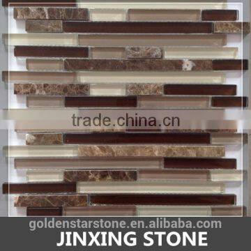 most popular europe product classic glass mosaic tile and stone mosaic (crystal glass )