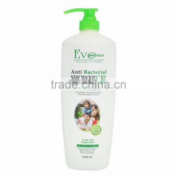 ANTI-BACTERIAL SHOWER GEL LIME + PEPPERMINT 1000ml