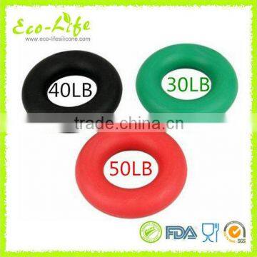 Eco-friendly 8.8cm Silicone Hand Grip Exerciser Ring, Muscle Power Training Ring photo-3