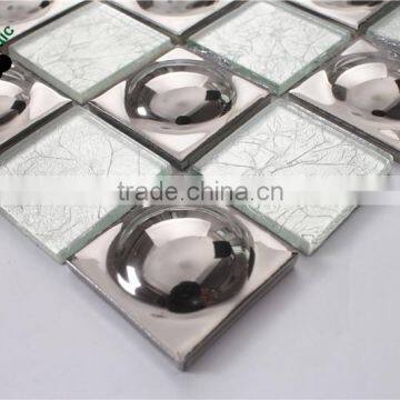 SMG04 Silver Flexible Mosaic Decorative Brick Ceramic Tiles for Living Room Wall photo-6