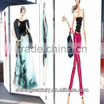 100% polyester backlit box fabric textile with inkjet printing
