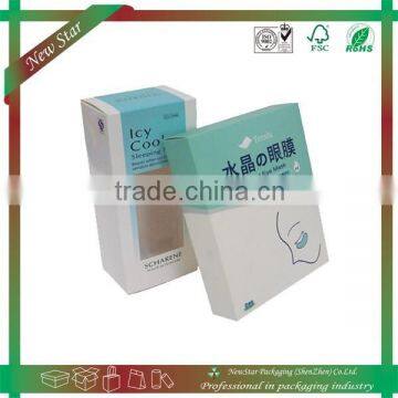 paper gift packaging box with clear PVC window