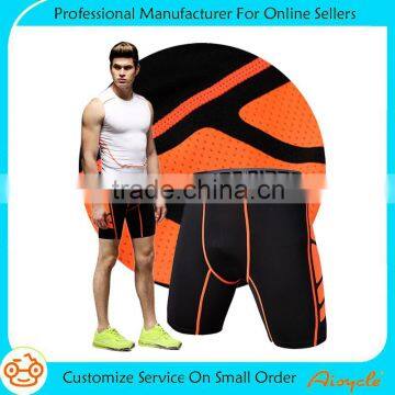 Mens running compression summer gym custom sports shorts pants