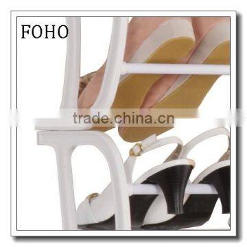 2015 Hot Sale Iron Space Saving 21 Pair Shoe Rack photo-3