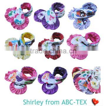OEKO-TEX Standard 100 Fleece Minky Material Baby Girl Warm Ruffle Scarf For Decor