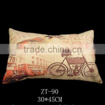 Custom Printing Accept Nature Linen Material Car Seat Cushion photo-4