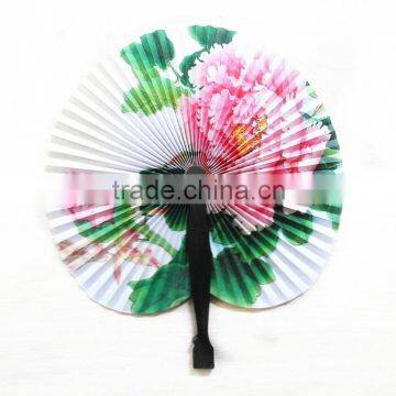 Jy5003Low Price High Quality Perfect Gift Printed Folding Paper Hand Fan,Classic Folded Paper Fan ,Children's Small Folding Fan