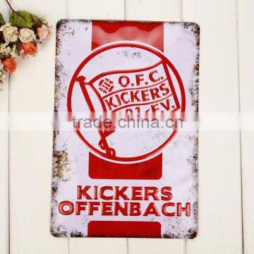 Hot Sale Advertising Embossed Dome Bowed Tin Plate Sign photo-2