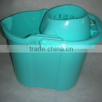 YXC6505 16L mop bucket with wheels and wringer,pp rectangular mop buckets