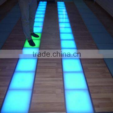 Alibaba golden supplier 12w dance floor tile led IP67 Tempered glass