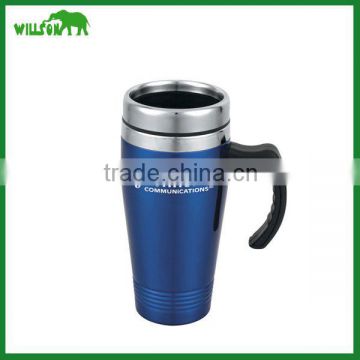 2016 new design stainless steel coffee travel mug auto mug for wholesale