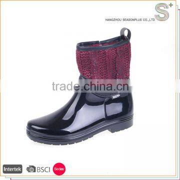 Wholesale new style adult ladybug rain boots