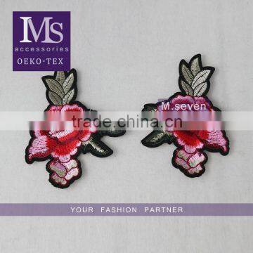 beautiful reasonable price personalized technics flower embroidery patches for clothes