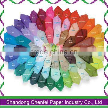 Multi colors tissue wrapping paper low price tissue paper for gift wrap