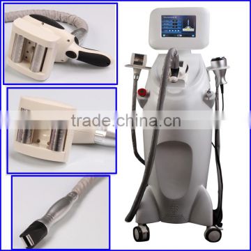 Skin Whitening 2014 Ultrasonic Cavitation & Vacuum Roller Massage & Infrared Radio Frequency Multi-Functional Beauty Equipment Acne Removal