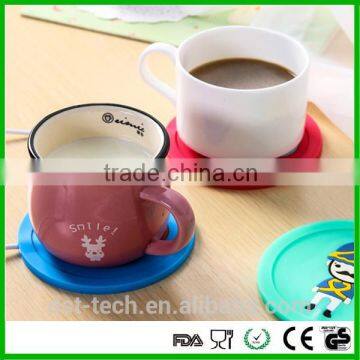 Customized promotional silicone USB coaster