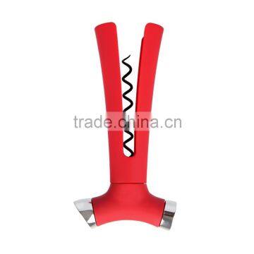 4 in 1 Wine Opener-Screwpull Corkscrew With Pour Spout, Bottle Stopper, Wine Foil Cutter photo-3