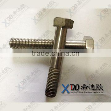 904L hex head bolts hexagonal bolt