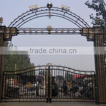 Wrought Auto art Gate /iron wrought Gates fencing/ access systems