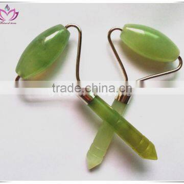Chinese Traditional Xiuyan Jade Roller Face Massage Roller Jade Face Roller photo-3