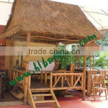 Natural bamboo tiki bar for garden or park rest