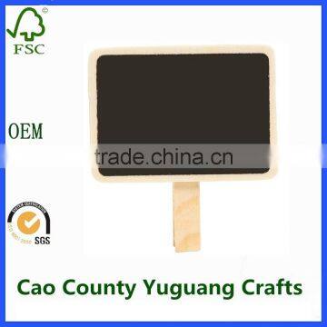 Mini Rectangle Chalkboard Wooden Blackboard Clips for Wedding Birthday Party Decorations photo-2