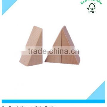 wholesale eco-frirndly triangle wooden block