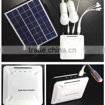 mini solar light system 6W with 7.4V 4.5Ah lithium battery