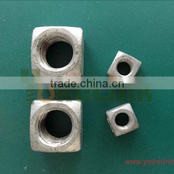 Hot Forging Square Nut 1 3/8'' Big Size With Tapped Thread photo-3