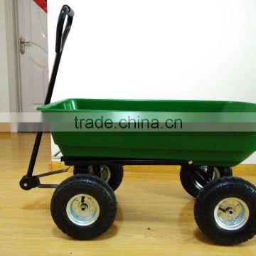 Easy to Transport Garden Wagon TrailingTtipping Dump Cart