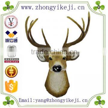 chinese factory custom made handmade carved hot new product resin antler wall decor