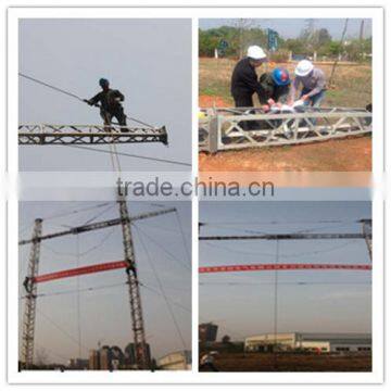 Aluminum Alloy A-shape Lattice Gin Pole Stringing Euqipment With Manual Winch photo-4