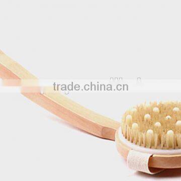 Wooden Bath Brush With Massager Dot