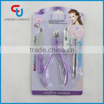 4 in 1 Manicure Violet Sets Wholesale For Girls