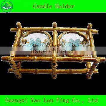 Bamboo Craft Candle Holder photo-3