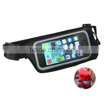 Travel outdoor running bag running sports LED waist pack Jogging Belt Pouch for Mobile Phone