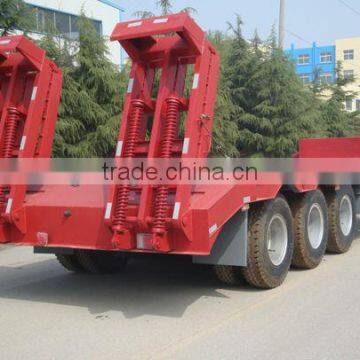 60 Tons Three Axle SINOTRUK Low Plate Semi Trailer