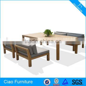 Outdoor Furniture Wood Coffee Table Set