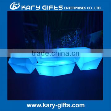 Led cocktail table/chair/ sofa light up led furniture for restaurant patio villa playground