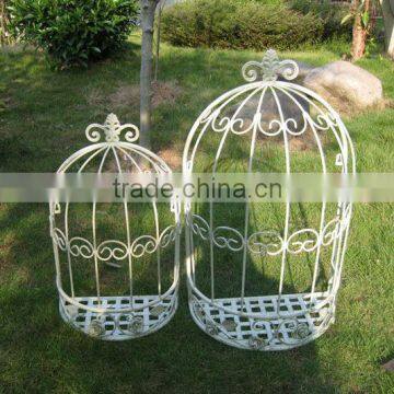 Classical Eco-friendly Outdoor Antique White Wrought Irons Commercial Vintage Garden Planters