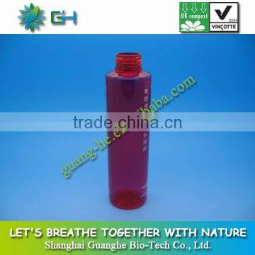 50ml crystal colorful tubular plastic PLA bottle non-toxic for cosmetics-100%biodegradable