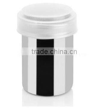 CY182 Stainless Steel Powder Sieve Spray Powder Sugar Sieve Cans Tube With Plastic Cap Barrel Powder Sieve