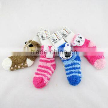 Wholesale Non-slip Kids Cartoon Animal Wholesale Polyester Socks photo-2