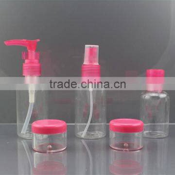 Pvc Bag Package Transparent Spray Bottle Pump Bottle Plastic Bottle Set for Cleaning Products