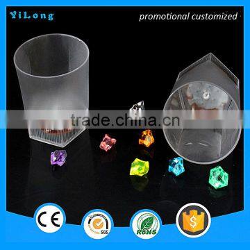 2015 changing color plastic cup/Customized and promotional popular plastic flashing light Led cup