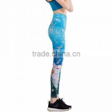 Amazon Best Saller Printed Women's Lightweight Printed Full Ankle Length Leggings for Summer(custom Logo) photo-4