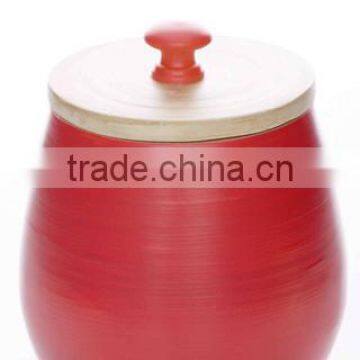 High quality eco friendly beautiful designed RED sugar canister